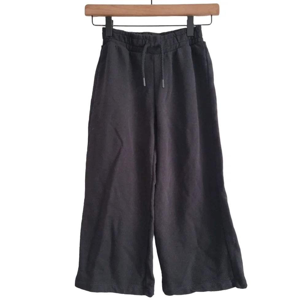 Adidas Zara Girls Black‎ Minimalist Streetwear Casual Outfit Trefoil Shirt Pants